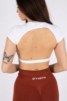 T-shirt Crop Top Untamed Blanc - Styxgym